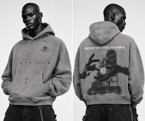 Monument Division Washed Hoodie