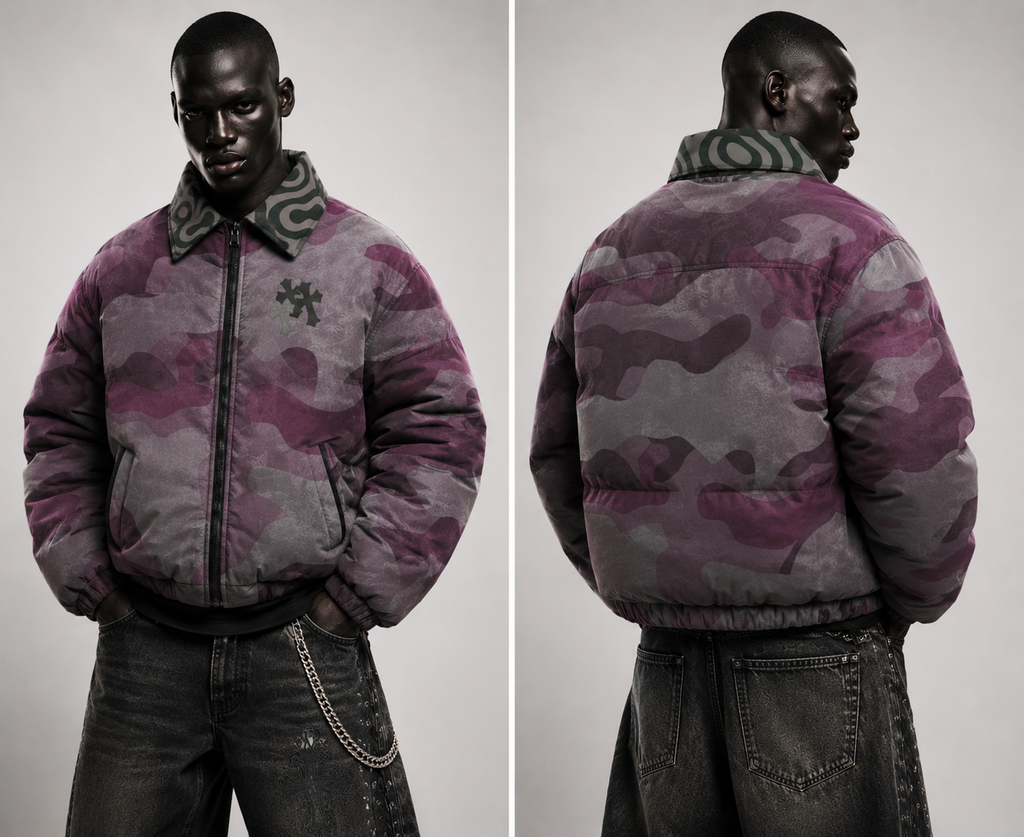 Purple Camo Harrington Jacket