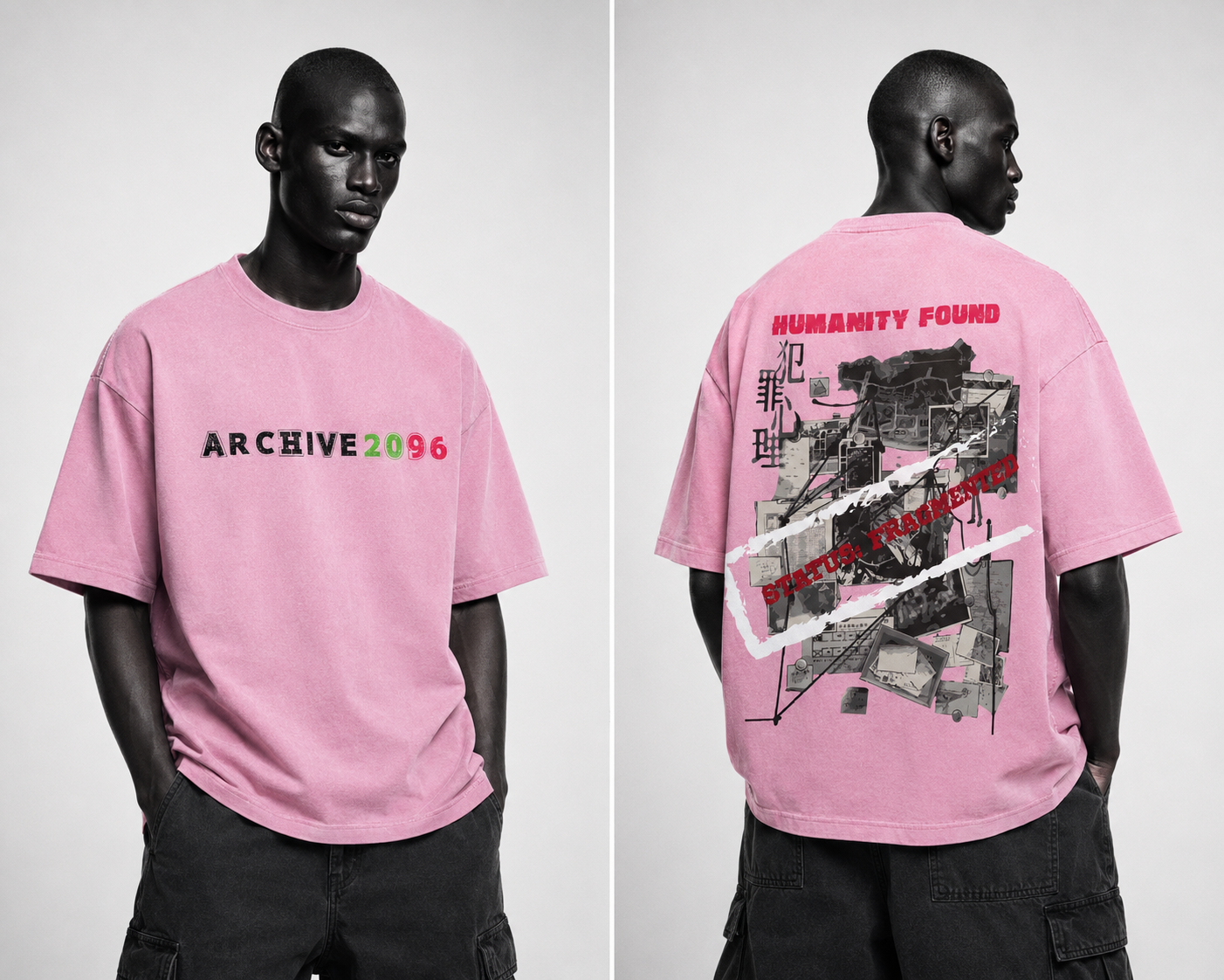 Status: Fragmented Washed Tee